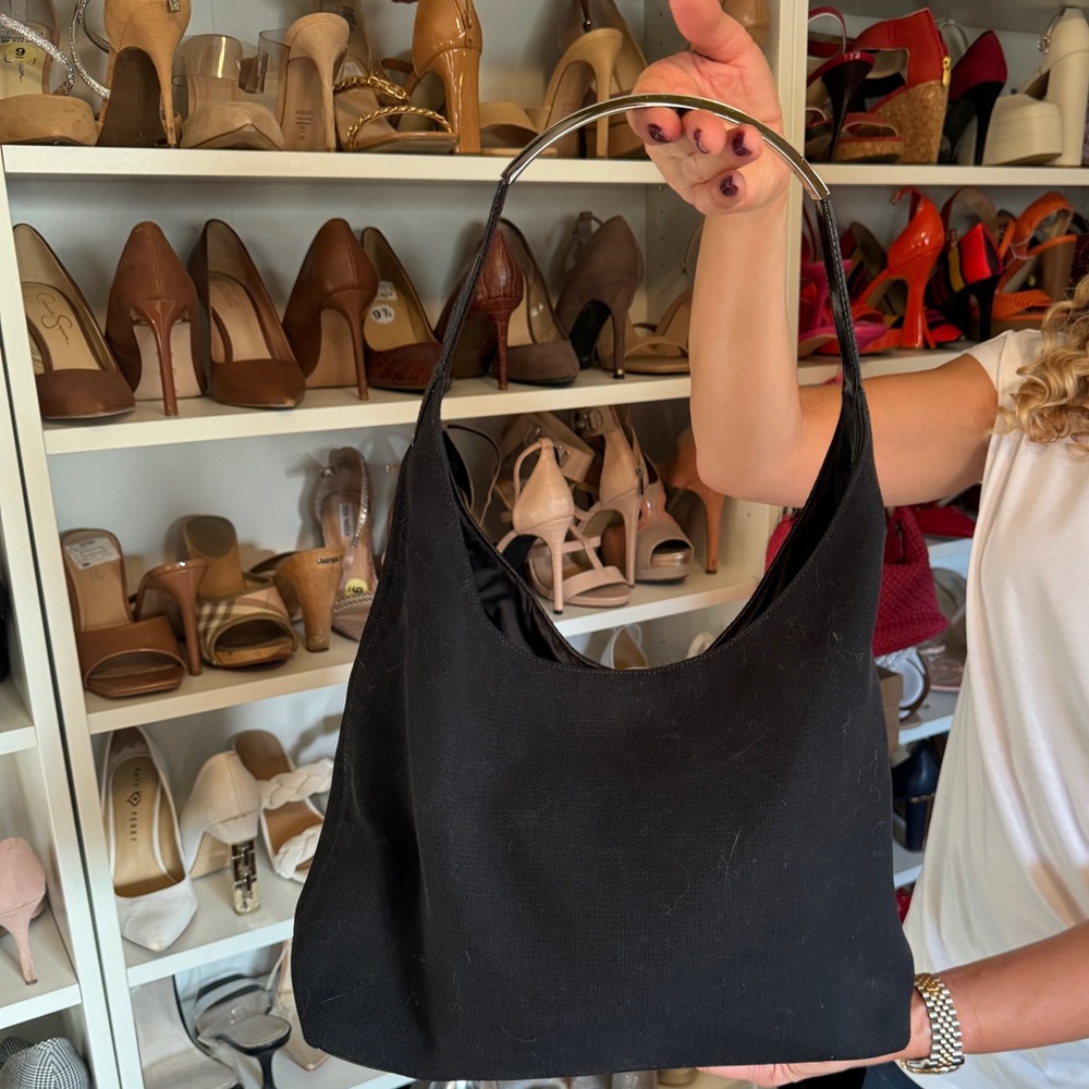 Gucci canvas shoulder bag